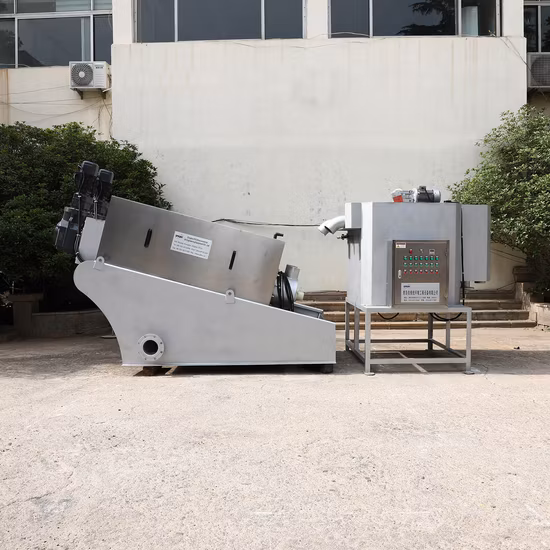 CE/ISO Sludge Dewatering Screw Filter Press Solids-Liquid Separation for Oily Sludge /Palm Oil Mill Effluent/Food/Oilfield/Sludge/Petroleum/Pome