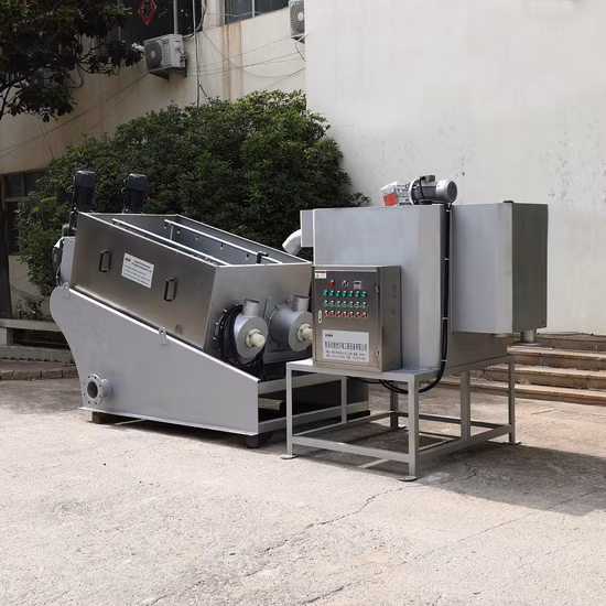 CE/ISO Sludge Dewatering Screw Filter Press Solids-Liquid Separation for Oily Sludge /Palm Oil Mill Effluent/Food/Oilfield/Sludge/Petroleum/Pome
