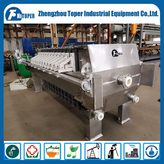 ココナッツオイル混合物を分離するための油圧メンブレンフィルタープレス